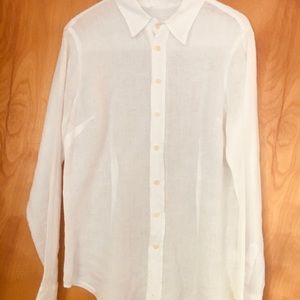The perfect white linen shirt